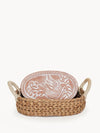 Handmade Bird Oval Bread Warmer & Basket | Keep Bread Fresh & Warm