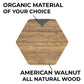 Wooden Coasters - American Walnut / Set of 4 Coasters