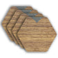 Wooden Coasters - American Walnut / Set of 4 Coasters