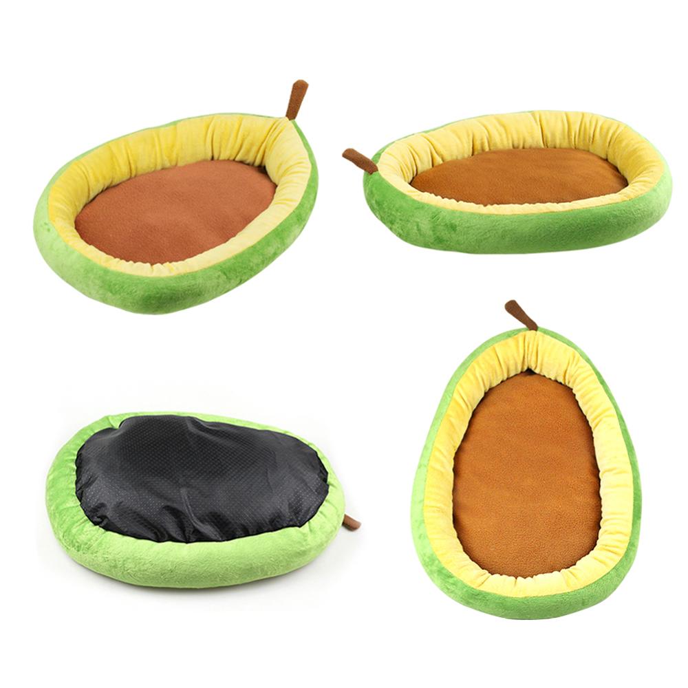 Pet Cat House for Dog Mat Warm Bed Small cats Beds Nest for Dogs Avocado Shape Sleeping Bags Comfortable Kennel Sofa
